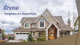  Presentation with beautiful green - PPT theme with green grass and walkway lead background and a  colored foreground