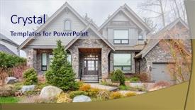  Presentation with green luxury fashion - Audience pleasing theme consisting of green grass and walkway lead backdrop and a  colored foreground