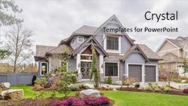  Presentation with beautiful green - Cool new slides with green grass and walkway lead backdrop and a  colored foreground