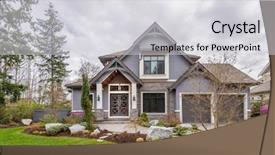  Presentation with green luxury fashion - Theme enhanced with green grass and walkway lead background and a  colored foreground