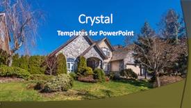  Presentation with lead - Beautiful PPT theme featuring green grass and walkway lead backdrop and a  colored foreground