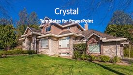  Presentation with lead - Audience pleasing slide set consisting of green grass and walkway lead backdrop and a  colored foreground