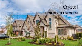  Presentation with beautiful green - Slide deck having green grass and walkway lead background and a  colored foreground