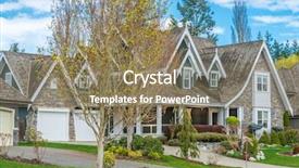  Presentation with lead - Presentation design with green grass and walkway lead background and a  colored foreground