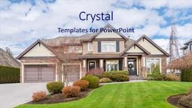  Presentation with beautiful green - Cool new slide set with green grass and walkway lead backdrop and a sky blue colored foreground