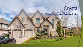  Presentation with lead - Beautiful presentation design featuring green grass and walkway lead backdrop and a light blue colored foreground