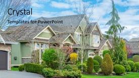  Presentation with beautiful green - Audience pleasing presentation theme consisting of green grass and walkway lead backdrop and a light blue colored foreground