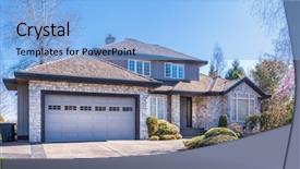  Presentation with beautiful green - Cool new presentation theme with green grass and walkway lead backdrop and a  colored foreground