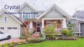  Presentation with green luxury fashion - PPT layouts having green grass and walkway lead background and a  colored foreground