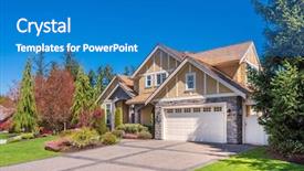  Presentation with lead - Slide set enhanced with green grass and walkway lead background and a teal colored foreground