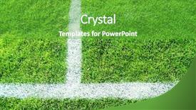  Presentation with green lines - Cool new presentation theme with green grass and white lines backdrop and a shamrock green colored foreground