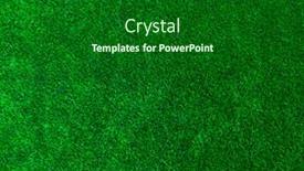  Presentation with green lawn - PPT theme featuring green-grass-background background and a forest green colored foreground