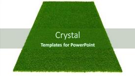  Presentation with white green - Presentation theme having green-grass-carpet-in-square background and a forest green colored foreground