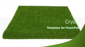  Presentation with white green - Presentation consisting of green-grass-carpet-in-square background and a tawny brown colored foreground