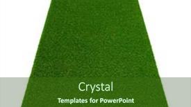  Presentation with white green - Slide deck featuring green-grass-carpet-in-square background and a forest green colored foreground