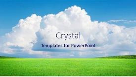  Presentation with blue green - Slide deck enhanced with green-grass-field-and-blue background and a lemonade colored foreground