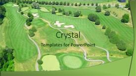  Presentation with rustic wedding green gold - PPT theme enhanced with green grass of the golf background and a seafoam green colored foreground