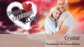  Presentation with purple green - Slides with green grass under red background and a soft green colored foreground