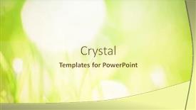  Presentation with mindfulness green - PPT theme with green-grass-with-very-shallow background and a cream colored foreground