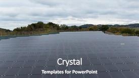  Presentation with solar solutions - Cool new presentation with green heat energy earth - solar panel backdrop and a  colored foreground