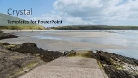  Presentation with west cork - Presentation having green-hills-on-the-atlantic background and a light blue colored foreground