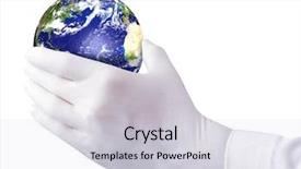  Presentation with green earth - Audience pleasing presentation consisting of green hospital - nursing earth backdrop and a  colored foreground