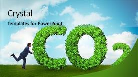  Presentation with emissions - Audience pleasing PPT layouts consisting of smoke co2 green house effect - ecological concept of greenhouse gas backdrop and a light blue colored foreground