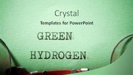  Presentation with hydrogen - Slide set featuring green-hydrogen-text-written background and a soft green colored foreground