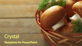  Presentation with surface areas and volumes - Beautiful slides featuring green hyphae - mushrooms in basket on wooden backdrop and a  colored foreground