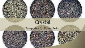  Presentation with tea collection - Amazing slide set having green hyson singlo tea backdrop and a mint green colored foreground