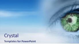  Presentation with iris - Colorful presentation enhanced with green iris and blurry backdrop and a  colored foreground