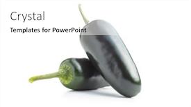  Presentation with jalapeno - Cool new PPT layouts with green-jalapeno-peppers-isolated backdrop and a white colored foreground