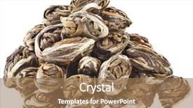  Presentation with phoenix - Beautiful PPT theme featuring green jasmine tea - phoenix backdrop and a coral colored foreground