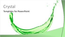  Presentation with white and green generic - Amazing PPT layouts having green-juice-splash-on-white backdrop and a white colored foreground