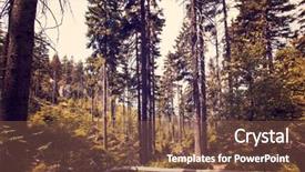  Presentation with mountains fantasy abstract nature landscape - Cool new theme with green labyrinth - landscape of table mountains stolowe backdrop and a tawny brown colored foreground