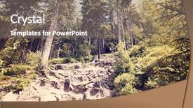  Presentation with mountains - Beautiful PPT layouts featuring green labyrinth - landscape of table mountains stolowe backdrop and a  colored foreground