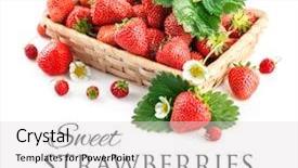  Presentation with green leaf - Beautiful theme featuring green leaf and flower backdrop and a light gray colored foreground