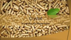  Presentation with green leaf - Slides having green leaf on solid wooden background and a gold colored foreground