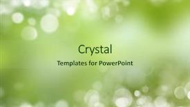  Presentation with water leaf - Presentation design consisting of green leaf reflecting in river water closeup background and a mint green colored foreground