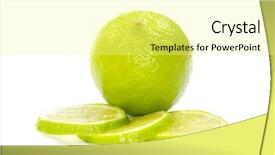  Presentation with lime - Beautiful PPT layouts featuring green lemon - fresh ripe lime isolated backdrop and a  colored foreground