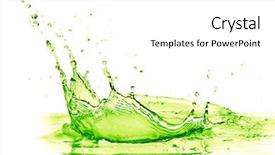  Presentation with lime - Beautiful slides featuring green lemon - lime drink splash on white backdrop and a white colored foreground