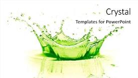  Presentation with lemon lime - Slide deck featuring green lemon - lime drink splash on white background and a white colored foreground