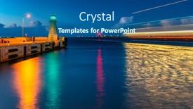  Presentation with western - Presentation theme enhanced with green-lighthouse-on-the-western background and a  colored foreground