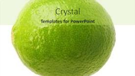  Presentation with lime - Slide set with green-lime-isolated-on-white background and a yellow colored foreground