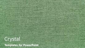  Presentation with linen - Amazing presentation design having green-linen-texture-for-use backdrop and a ocean colored foreground
