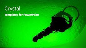  Presentation with liquid - PPT theme having green-liquid-background-withy-circle background and a shamrock green colored foreground