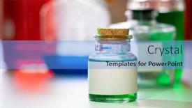  Presentation with substance - Presentation theme featuring green-liquid-chemical-substance-antique background and a light blue colored foreground