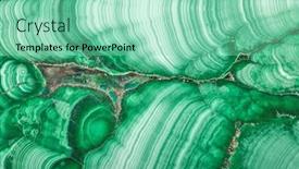  Presentation with stone - Slide set featuring green-malachite-stone-texture-macro background and a seafoam green colored foreground
