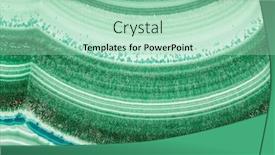  Presentation with stone - Presentation having green-malachite-stone-texture-macro background and a mint green colored foreground