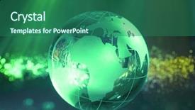  Presentation with abstract green - Amazing PPT layouts having green map - abstract internet background backdrop and a ocean colored foreground
